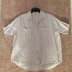Madewell striped courier shirt